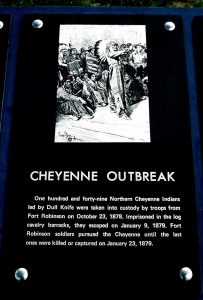 161C. Cheyenne Outbreak Marker, Fort Robinson, Nebraska, 2006. Neg Deleted. Cheyenne Outbreak, Fort Robinson, Nebraska, Books, Andrew Hogarth, Indian Wars 1854-1890