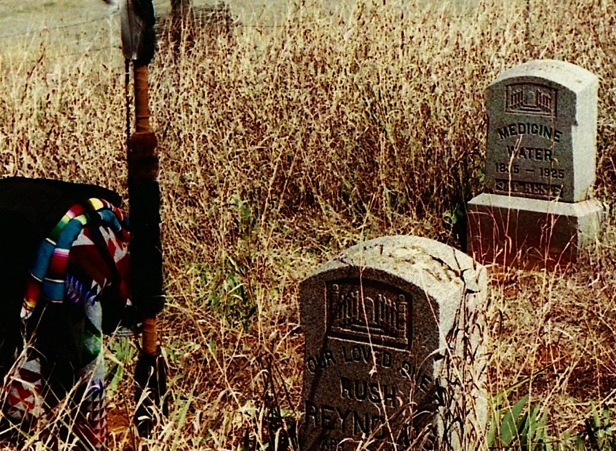 Medicine Water's Gravesite, Clinton, Oklahoma, 2002.