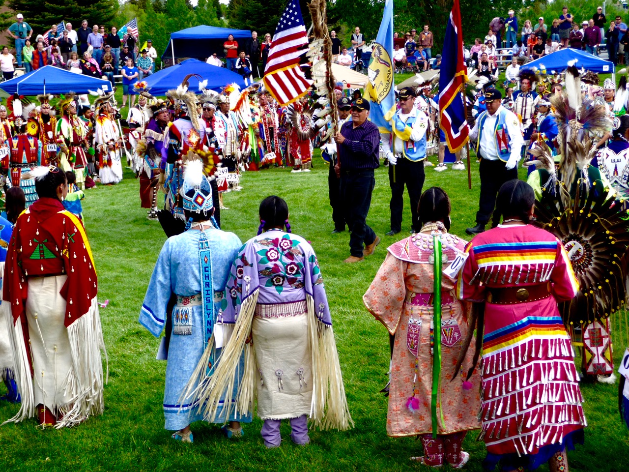 Grand Entry, Plains Indian Museum Powwow, Cody, Wyoming, USA, 2011.